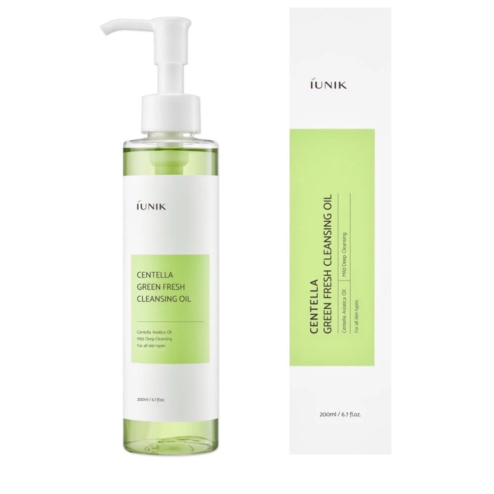 Unik Centella Green Fresh Cleansing Oil - White and Green